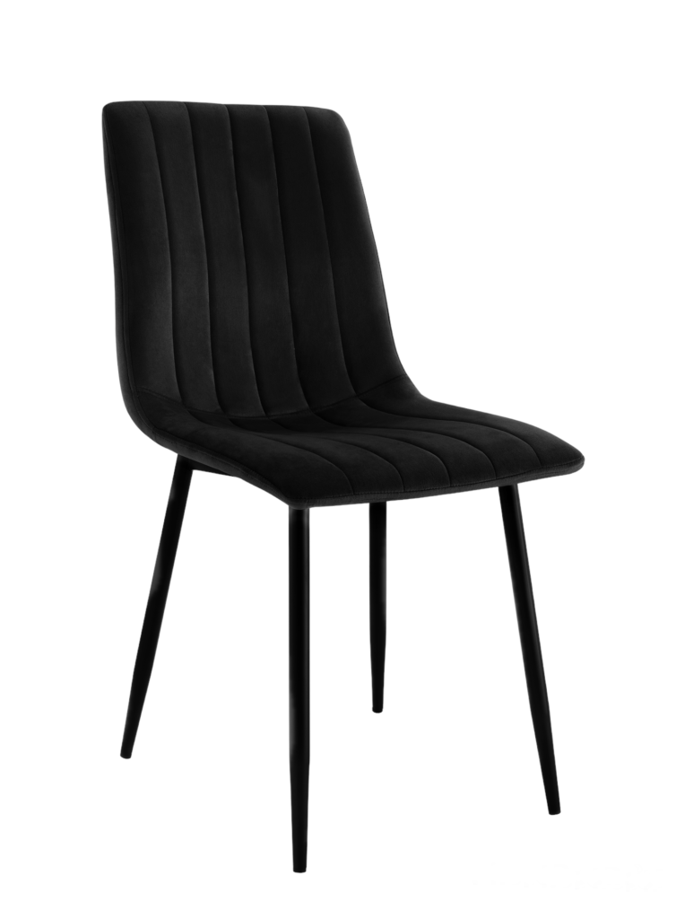 Czarne krzesło Bruno